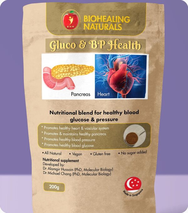 Gluco & BP Health - Powerful nutritional blend for healthy blood sugar and BP